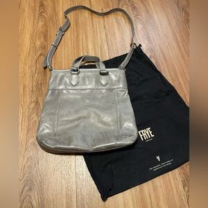 Frye Gray Leather Bag
